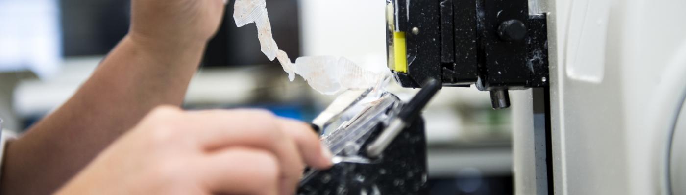 Foto van een pathologisch onderzoek