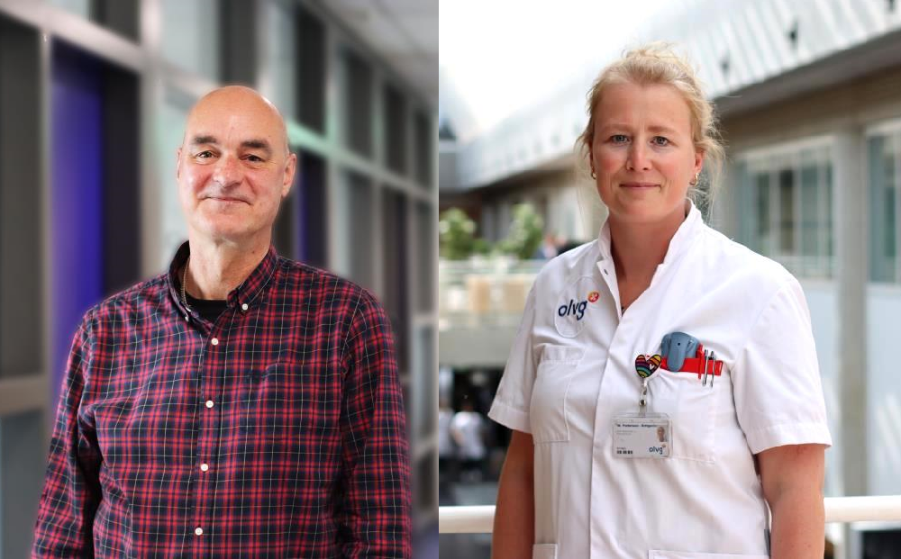 Foto van zorgverleners Remco Daale en Wendy Patterson