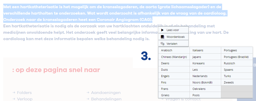 tekst vertalen stap 3