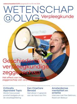 cover pagina verpleegkundig wetenschapsblad olvg 2024
