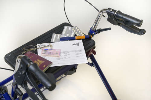 Meenemen voor het onderzoek zoals ID, medicijnen, rollator, bril, gehoorapparaat, stok of rollator e.d.
